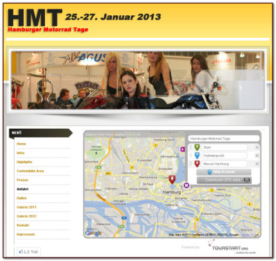 Plan the motorcycle route to Hamburger Motorrad Tage with Tourstart Plan the motorcycle route to Hamburger Motorrad Tage with Tourstart
