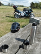 Motorcykel, rast og kaffe