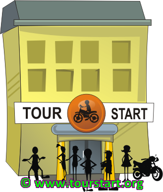 Tourstart web site for motorcycle tour, motorcycle event and route planning