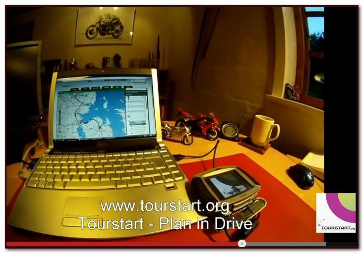 Plan motorcycle route in Drive