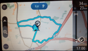 TomTom med motorcykel rute