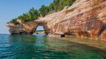 Elm Avenue, Munising, Michigan, USA