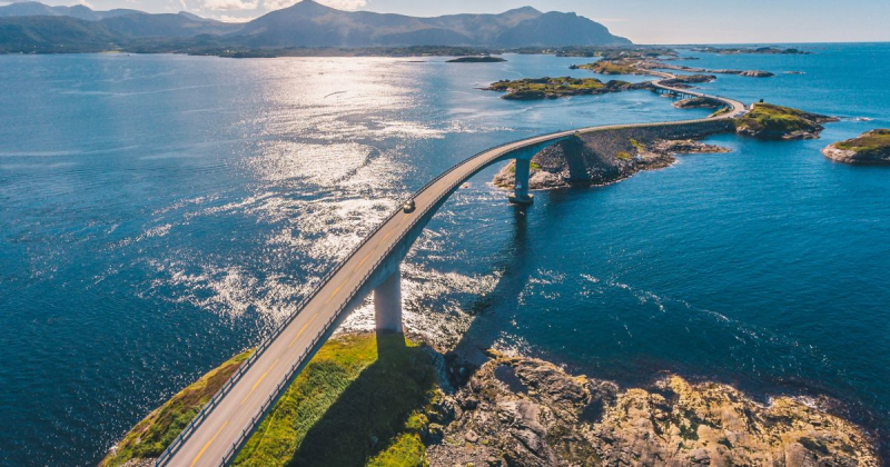 Tour A6 NORGE dag 6: 6.9: 219 km fra Geiranger via Atlanterhavsvejen til Hotel Fosna i Kristianssund image