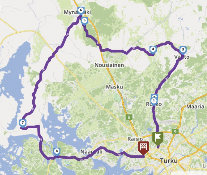 Tour Turku-Vahto-Mynämäki-Merimasku-Turku image