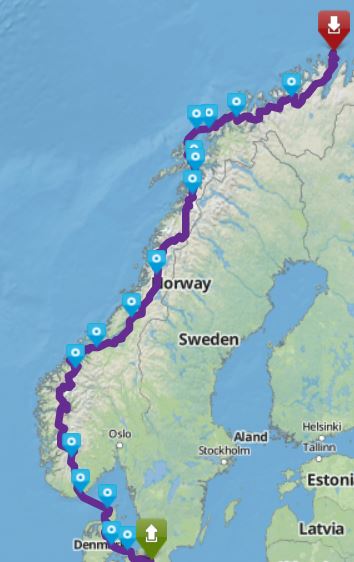 Tour Nordkap 2016 fra Farum image