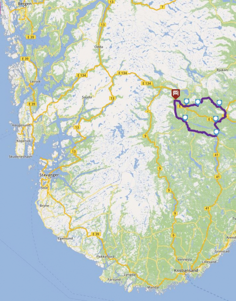 Tour Vinjar, Vrådal, Nutheim, Åmotsdal, Vinjar image