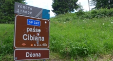 SP347, Cibiana di Cadore, Italien