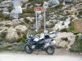 At the top