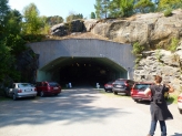 Entering the cave