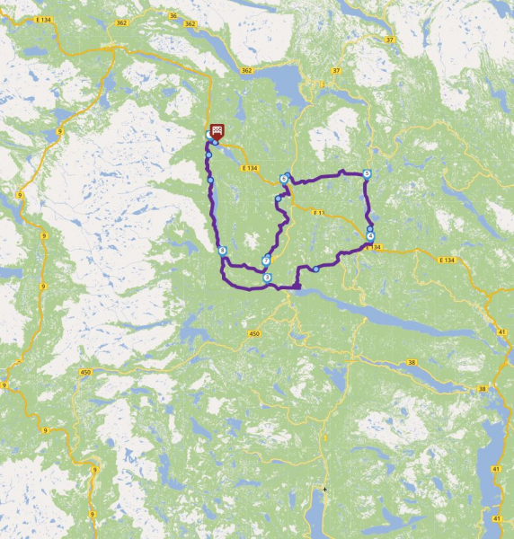 Tour Vinjar, Dalen, Høydalsmo, Øyfjell, Liosvingen, Vinjar image