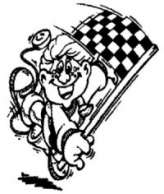Målflag motorcykel