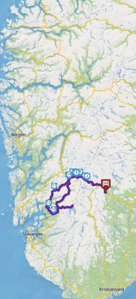 Tour Røldal, Sauda, Jøsenfjord, Blåsjø, Suldal, Haukelifjell image