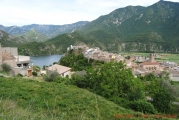 Twisty roads through the Pyrenees mountains